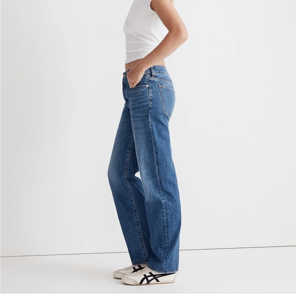 Madewell Low Slung Straight Jeans Palmina Wash size 27 - Picture 4 of 9